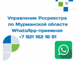Мурманский Росреестр открыл WhatsАpp-приёмную